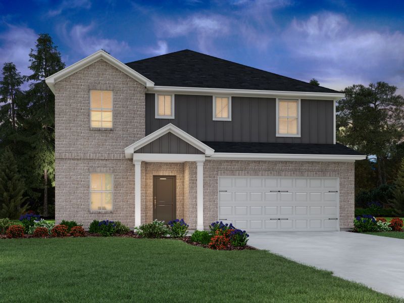 Representative exterior photo of a completed home built from the Johnson by Meritage Homes in Woodmont, Smyrna, TN (Image 2). Representative exterior photo of a completed home built from the Johnson by Meritage Homes in Woodmont, Smyrna, TN (Image 2).