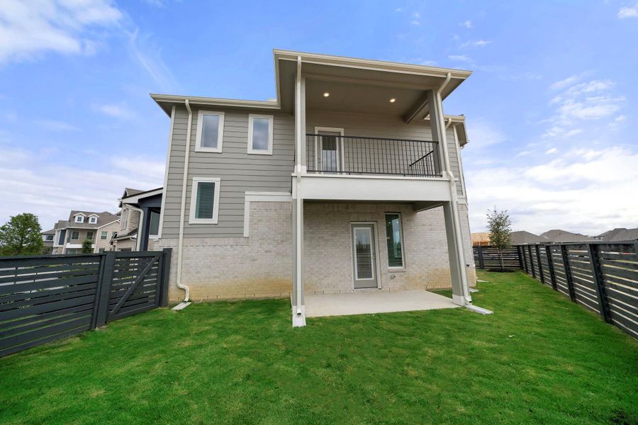 Front exterior of a new home in Bridgeland, Cypress, TX, highlighting curb appeal (Image 14).