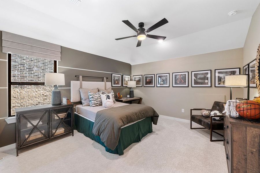 Furnished interior view inside a new home in The Highlands 50', Porter (Image 34).