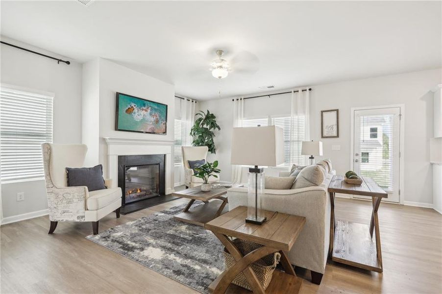 Furnished interior view inside a new home in Fairview Lake, Conyers (Image 34).