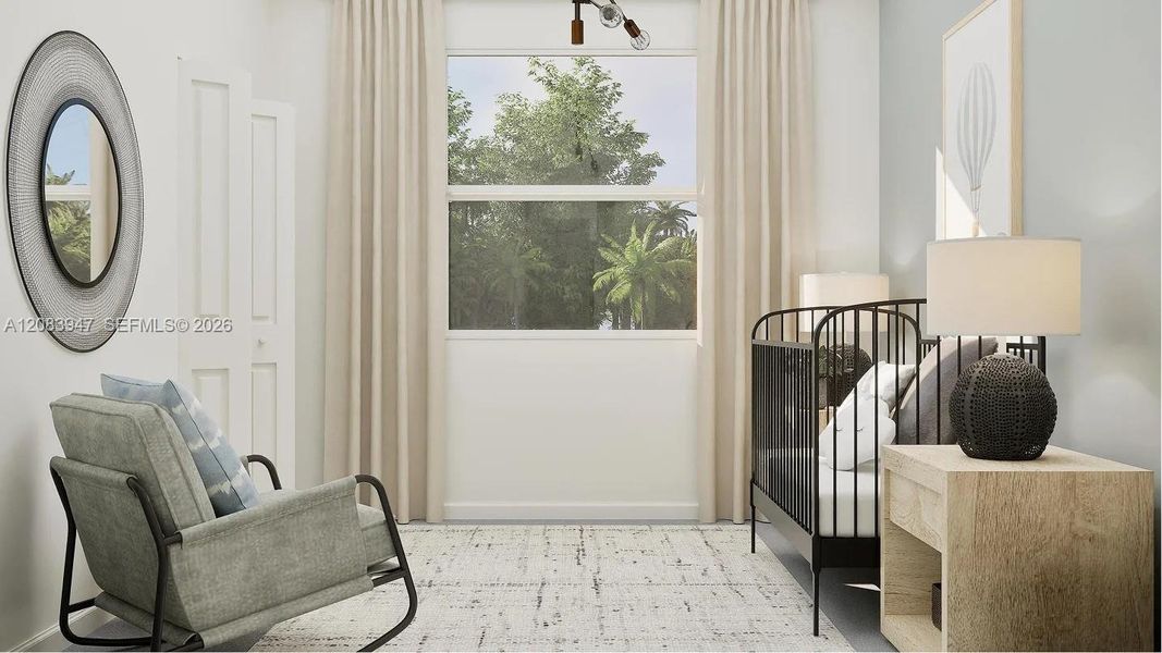 Furnished interior view inside a new home in Breezewood, Miami (Image 10).