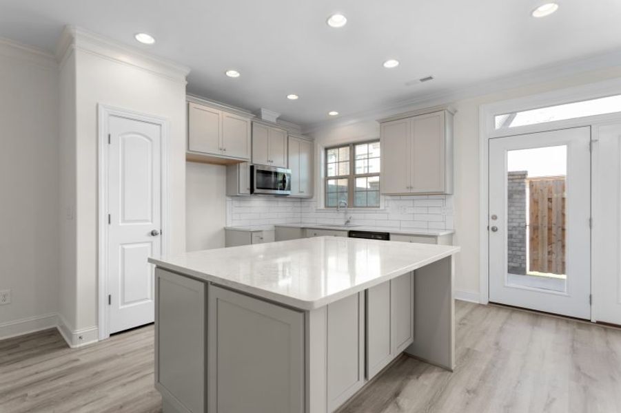 Representative furnished interior of a home built from the Bermuda by Keystone Homes NC in Trellises, High Point (Image 7).