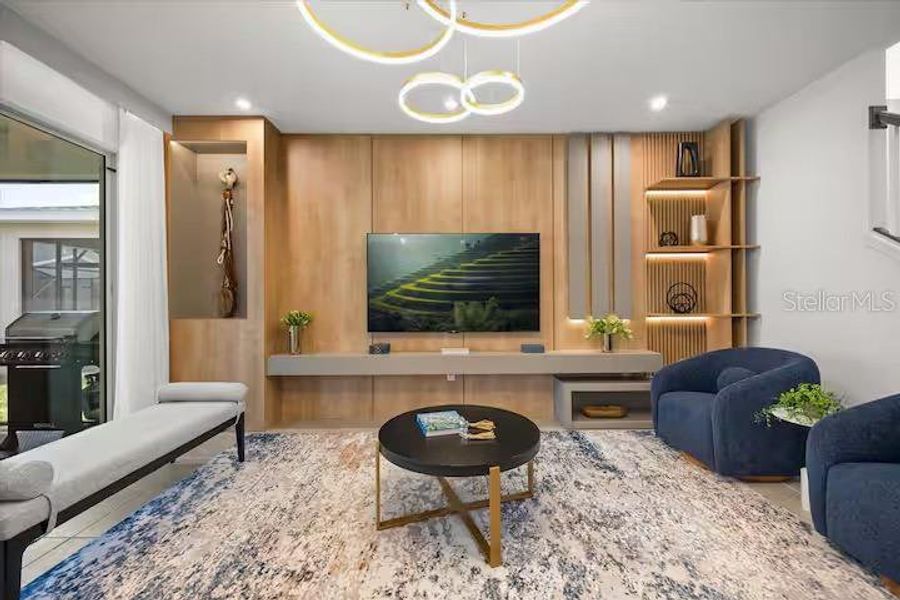Furnished interior view inside a new home in Solara Resort, Kissimmee (Image 9).