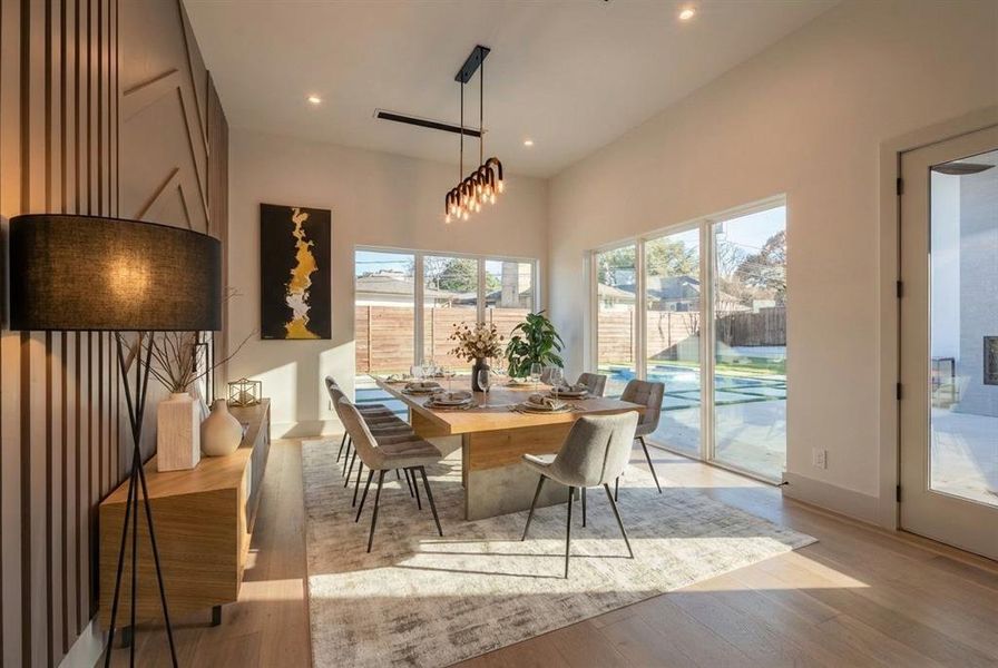 Furnished interior view inside a new home in , Dallas (Image 30).