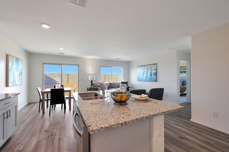 Furnished interior view inside a new home in Cross Creek Ranch, Coolidge (Image 4).