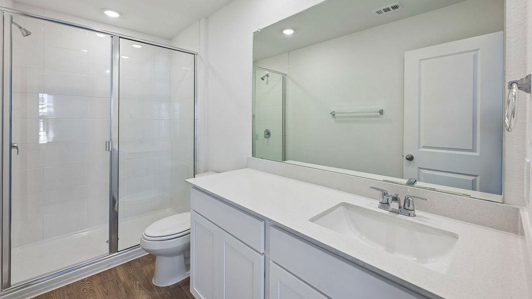 Furnished interior view inside a new home in Valverde, Bastrop (Image 9).