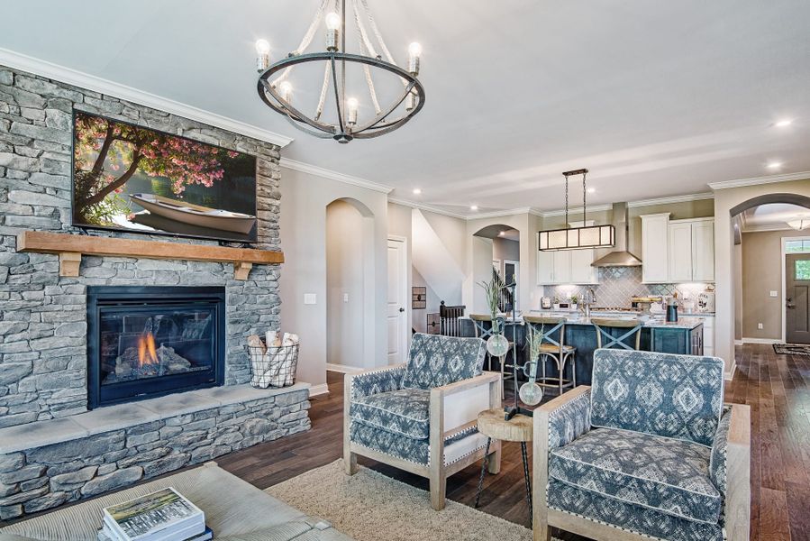 Representative furnished interior of a home built from the Everett by Fischer Homes in Stonehaven, Hoschton (Image 4).