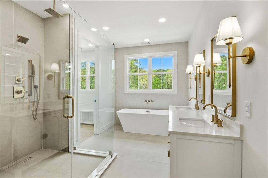 Furnished interior view inside a new home in , Marietta (Image 18).