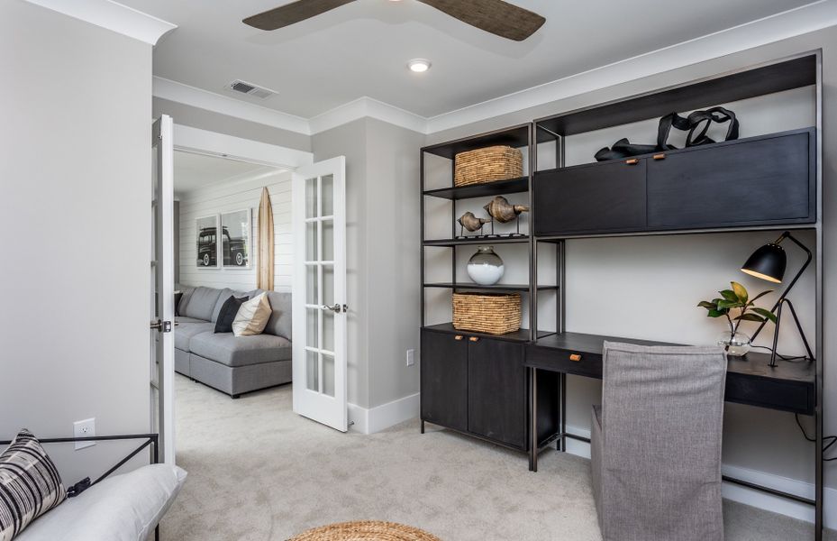 Home Office. Model Home Representation.