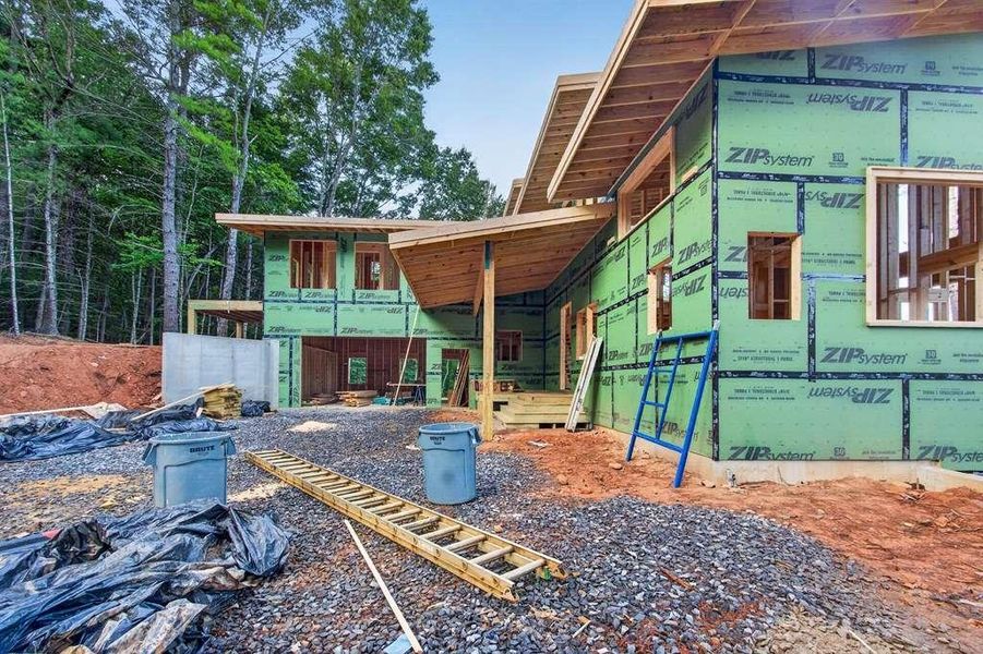 In-progress construction of a new home in , Cherry Log, GA (Image 16).
