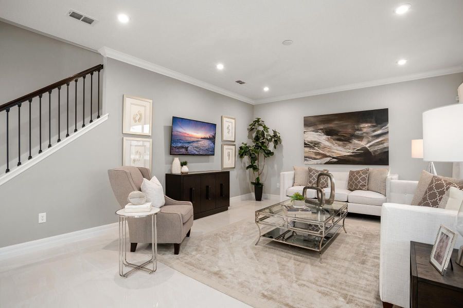 Representative furnished interior of a home built from the Belmont by Mattamy Homes in Meridian Parks, Orlando (Image 26).