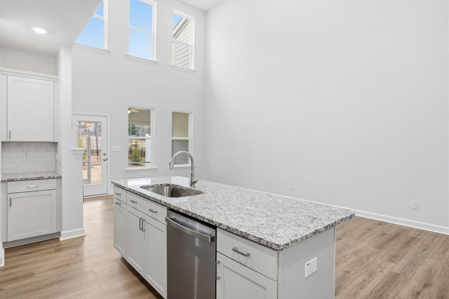 Furnished interior view inside a new home in Ovation at Sweetbrier, Durham (Image 11).