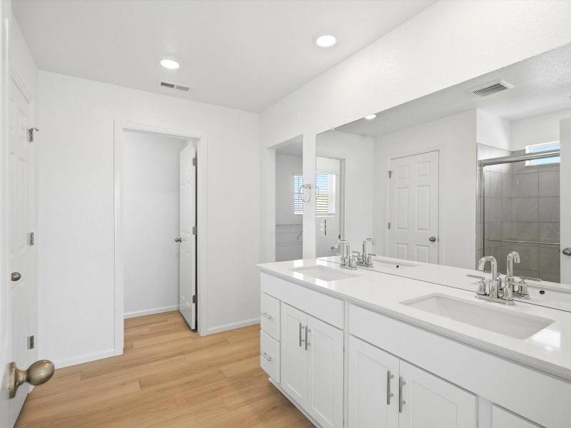 Furnished interior view inside a new home in Meridian Ranch, Peyton (Image 7).