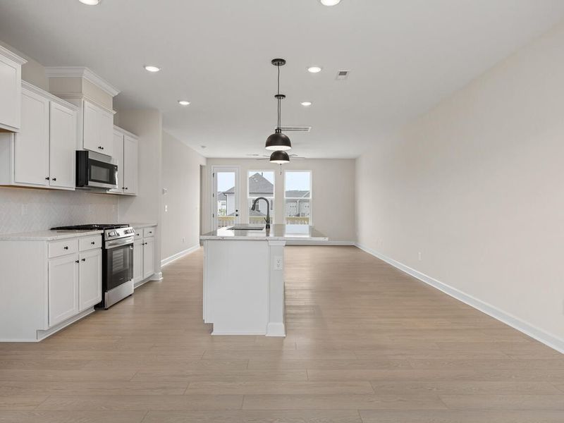 Spacious, unfurnished interior of a new home in Forestville Yard Townhomes, Knightdale (Image 15). Spacious, unfurnished interior of a new home in Forestville Yard Townhomes, Knightdale (Image 15).