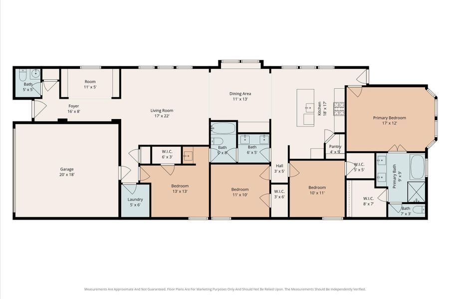 2D floor plan layout of this home in , Manvel, TX (Image 4).