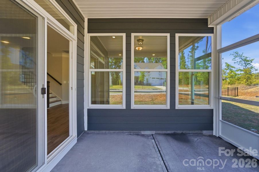 Exterior details and patio area of a home in Heritage - 55+ Community, Indian Trail (Image 24).