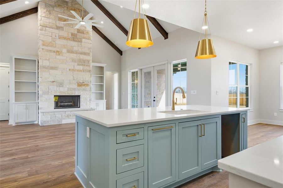 Furnished interior view inside a new home in , China Spring (Image 10).