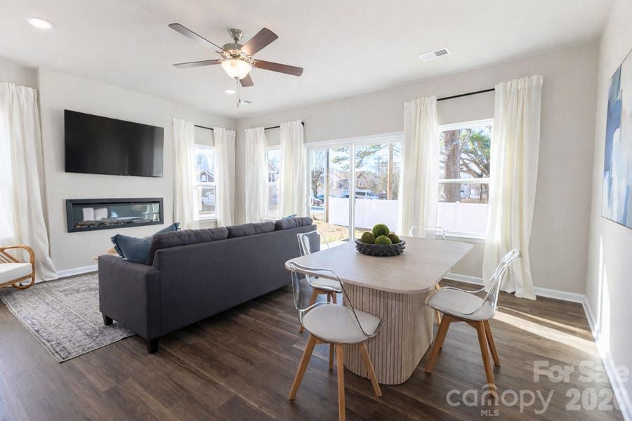 Furnished interior view inside a new home in , Charlotte (Image 23).