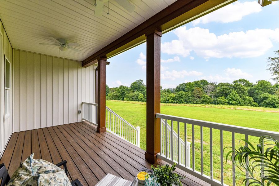 Large, Covered Back Deck with Trex decking (dual ceiling fans & extra large sliders to interior)! Large, Covered Back Deck with Trex decking (dual ceiling fans & extra large sliders to interior)!