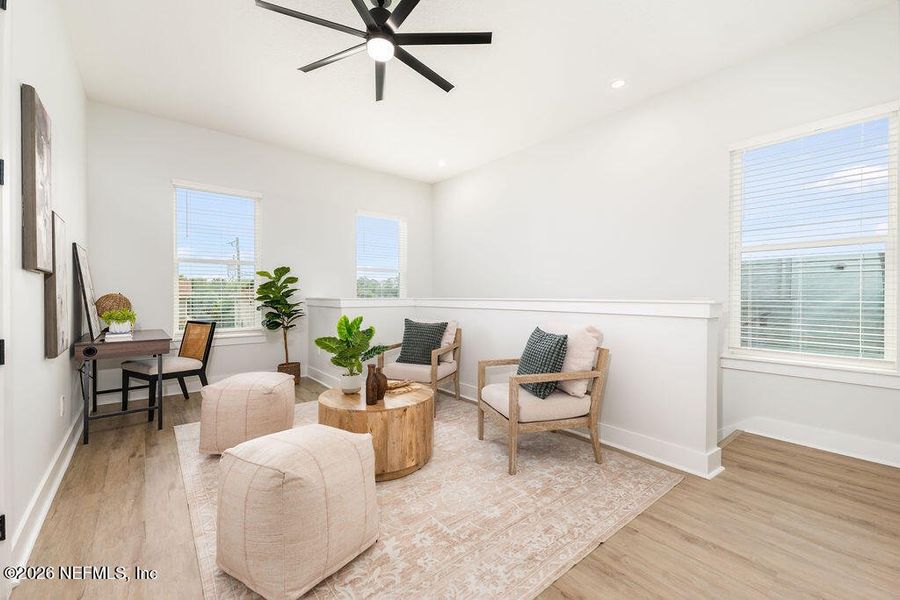 Furnished interior view inside a new home in , Jacksonville Beach (Image 8). Furnished interior view inside a new home in , Jacksonville Beach (Image 8).