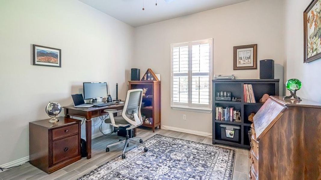 Bedroom featuring light wood-type flooring