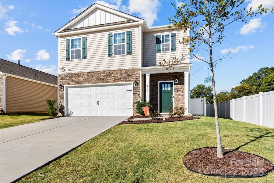 Exterior details and patio area of a home in Wallace Springs, Statesville (Image 2). Exterior details and patio area of a home in Wallace Springs, Statesville (Image 2).