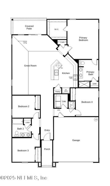 2D floor plan layout of this home in Bellbrooke, Jacksonville, FL (Image 2). 2D floor plan layout of this home in Bellbrooke, Jacksonville, FL (Image 2).