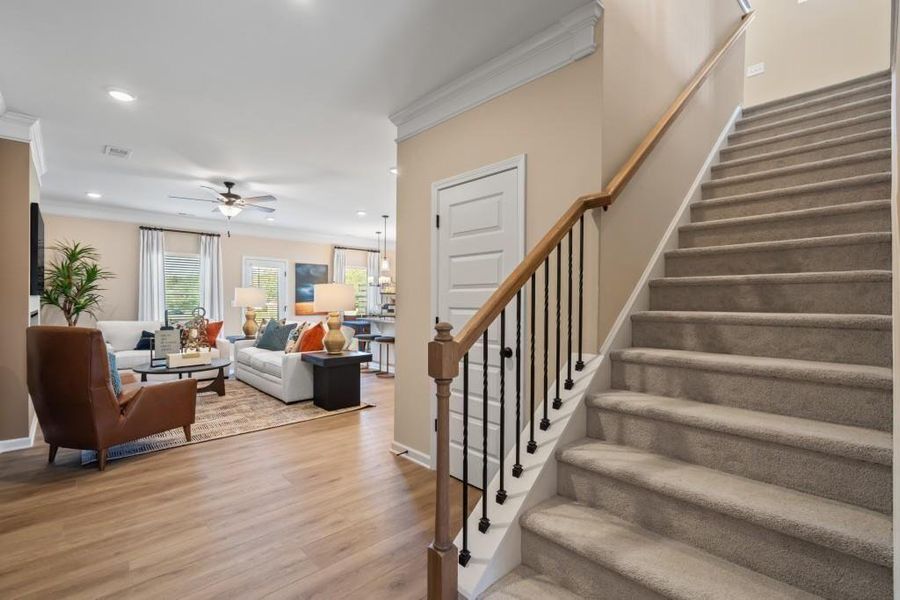 Furnished interior view inside a new home in The Andros, Dalton (Image 15).