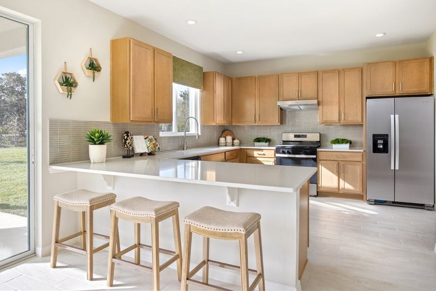 Representative furnished interior of a home built from the 2107 Modeled by KB Home in Silver Lake Estates I, Leesburg (Image 6). Representative furnished interior of a home built from the 2107 Modeled by KB Home in Silver Lake Estates I, Leesburg (Image 6).