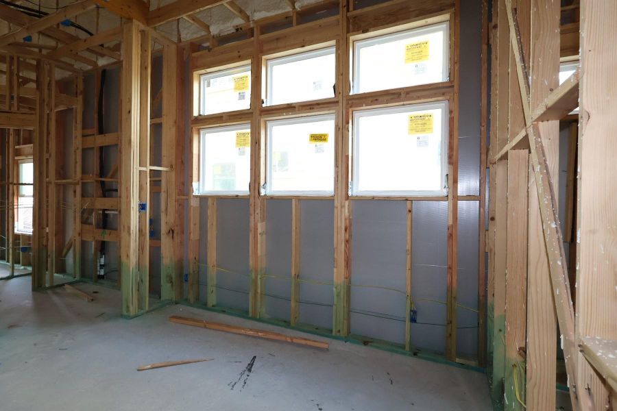 In-progress construction of a new home in Two Step Farm 42', Montgomery, TX (Image 4).