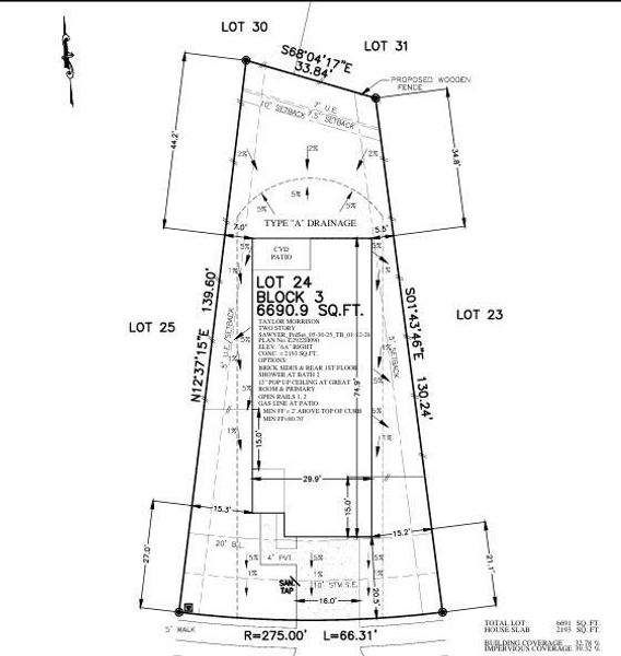 6915 Brilliance Drive Plot Plan 6915 Brilliance Drive Plot Plan