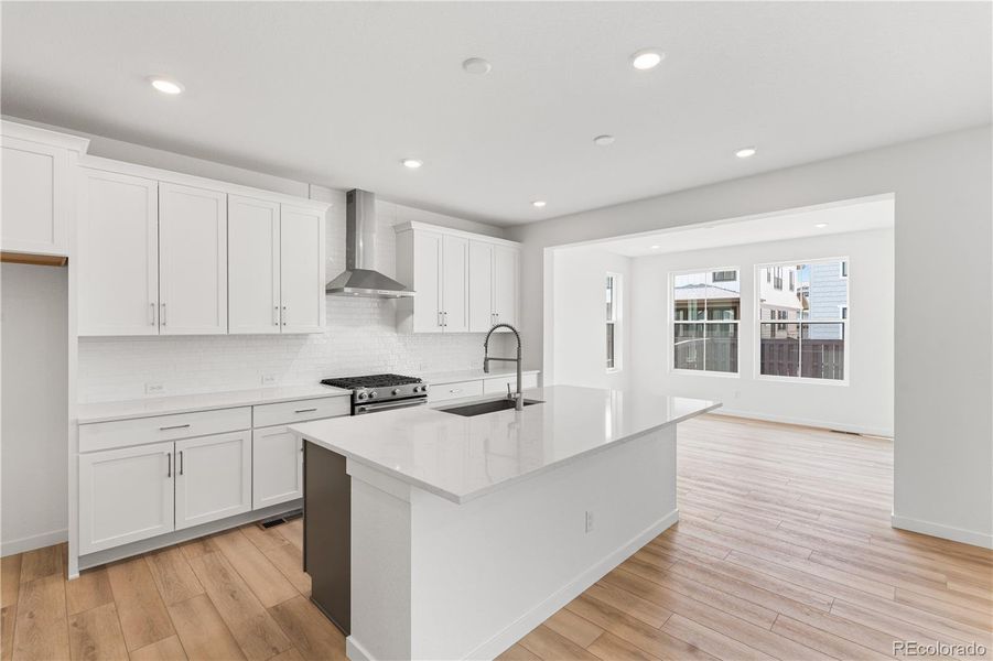 Furnished interior view inside a new home in Harmony at Solstice, Littleton (Image 12).