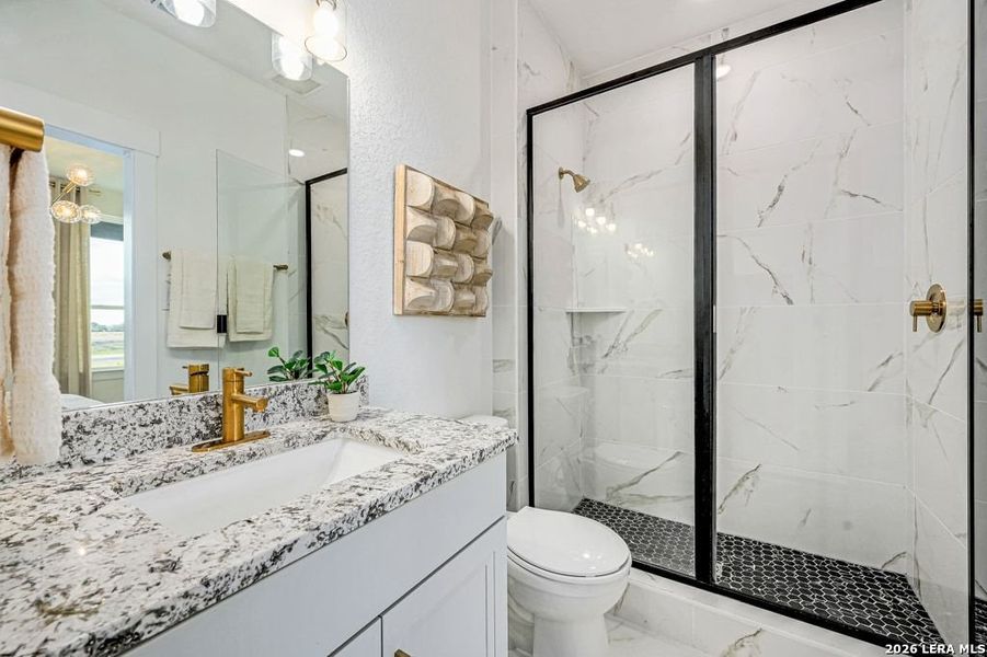 Furnished interior view inside a new home in Nopal Valley, San Antonio (Image 34).