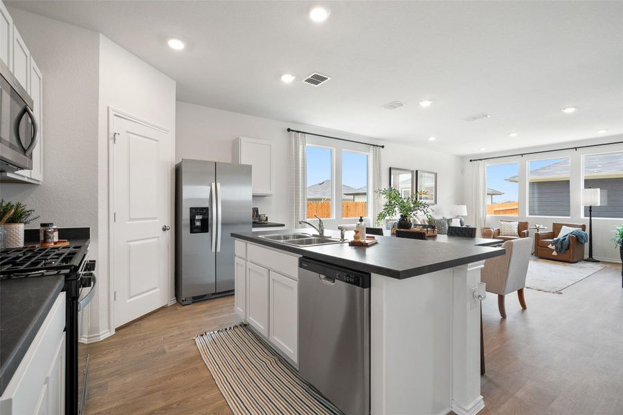 Furnished interior view inside a new home in Valverde, Bastrop (Image 10). Furnished interior view inside a new home in Valverde, Bastrop (Image 10).