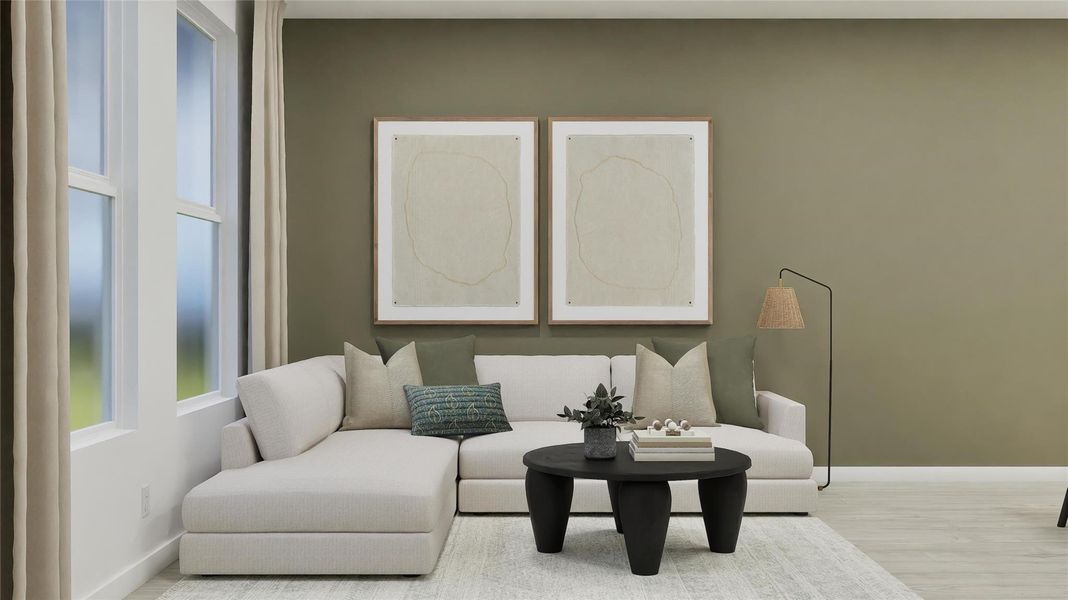 Furnished interior view inside a new home in Ashland, Angleton (Image 28).