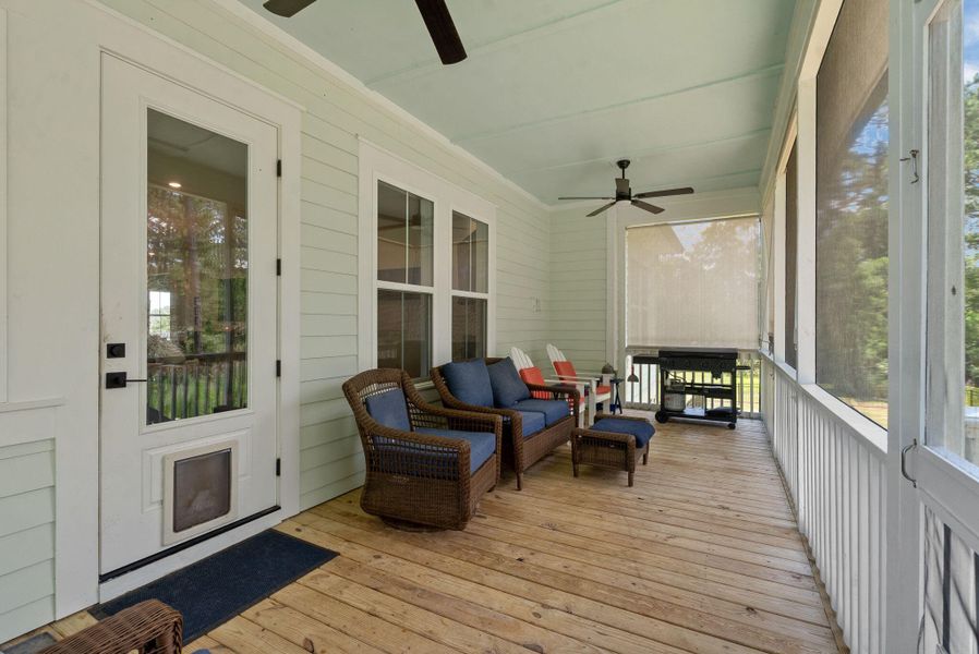 Exterior details and patio area of a home in , Johns Island (Image 31). Exterior details and patio area of a home in , Johns Island (Image 31).
