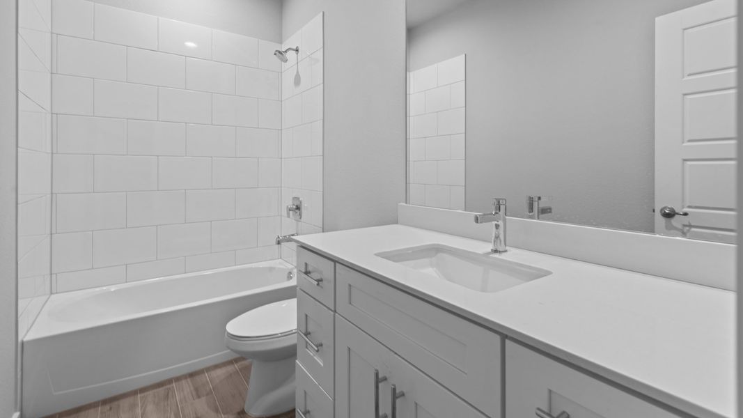 Representative furnished interior of a home built from the Live Oak by D.R. Horton in Northwest Passage, Midland (Image 9). Representative furnished interior of a home built from the Live Oak by D.R. Horton in Northwest Passage, Midland (Image 9).