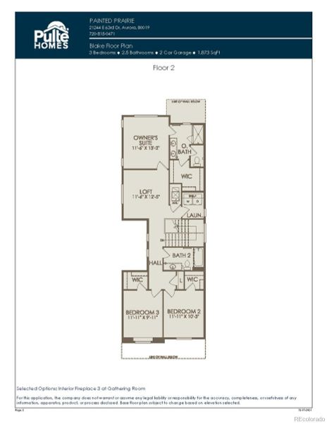 Upper Level Floorplan