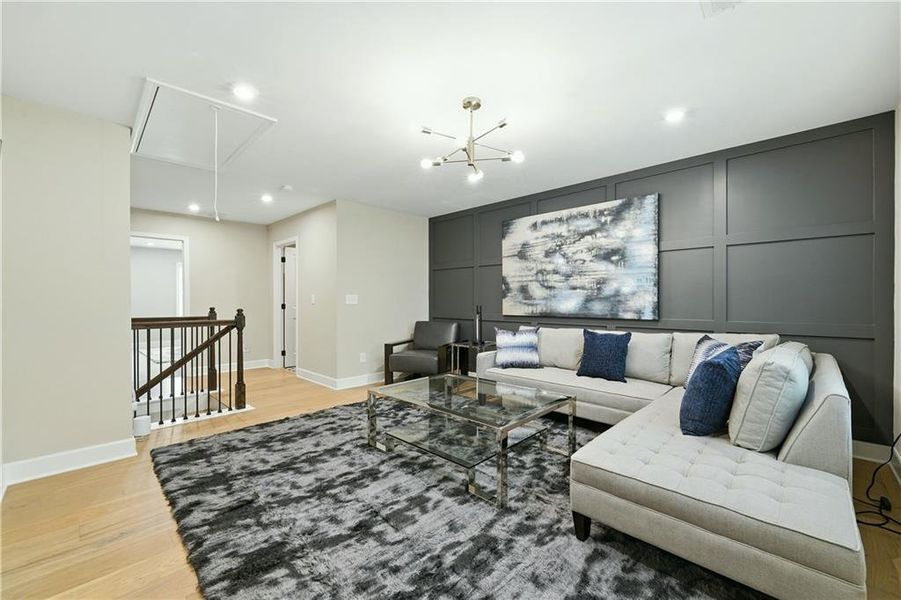 Furnished interior view inside a new home in , Atlanta (Image 31).