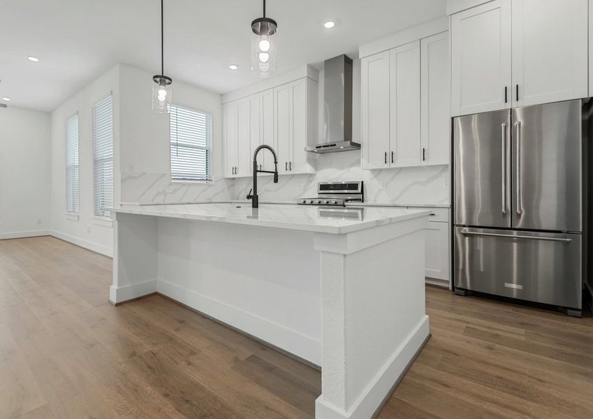 Incredible chef-ready kitchen with stainless steel appliances. Incredible chef-ready kitchen with stainless steel appliances.