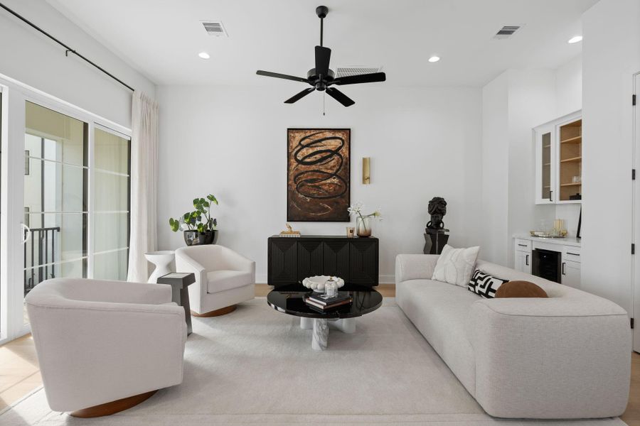 Furnished interior view inside a new home in , Houston (Image 31).