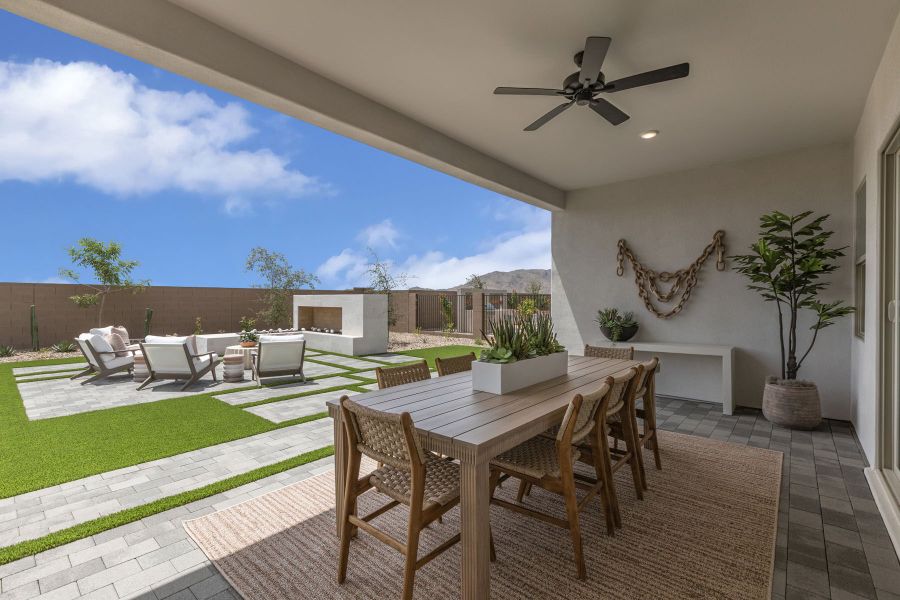 Representative exterior details of a home built from the Auburn by Mattamy Homes in White Tank Vistas, Waddell (Image 3).