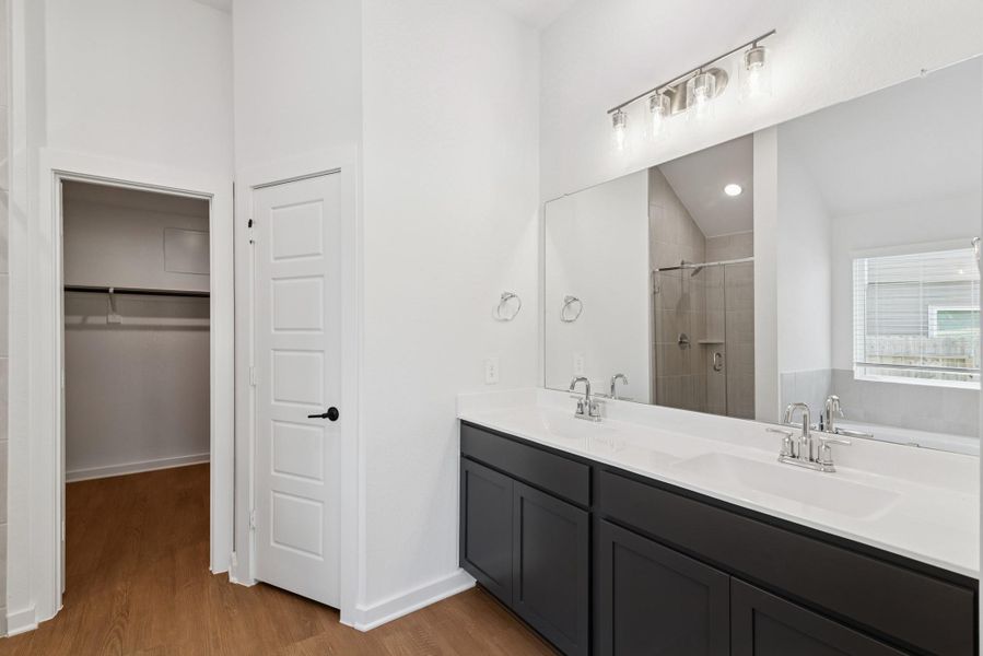 Furnished interior view inside a new home in Pinewood at Grand Texas, New Caney (Image 5).