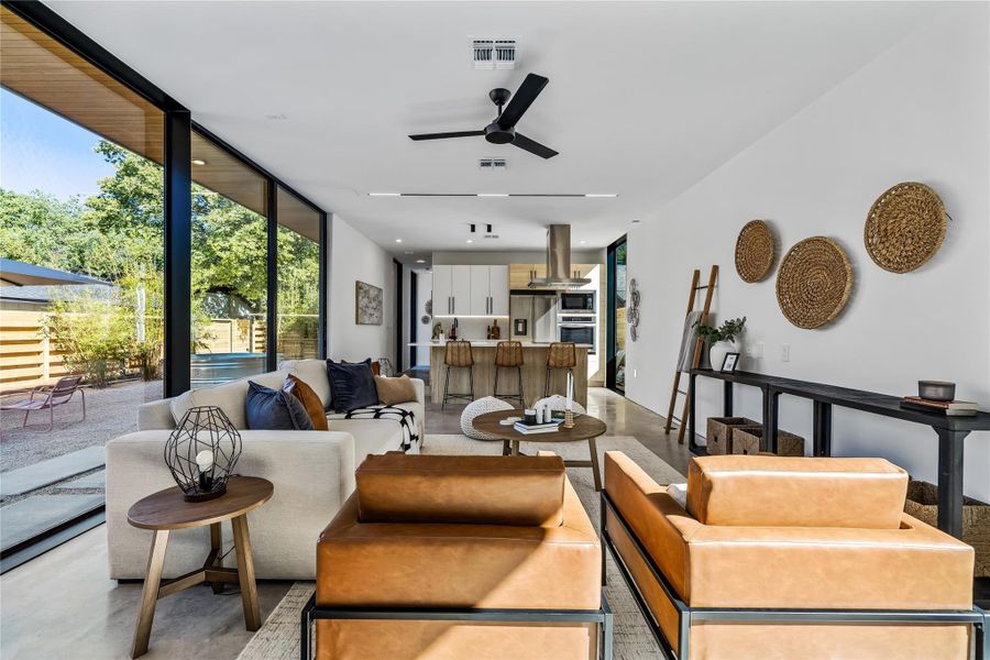 Furnished interior view inside a new home in , Austin (Image 6). Furnished interior view inside a new home in , Austin (Image 6).