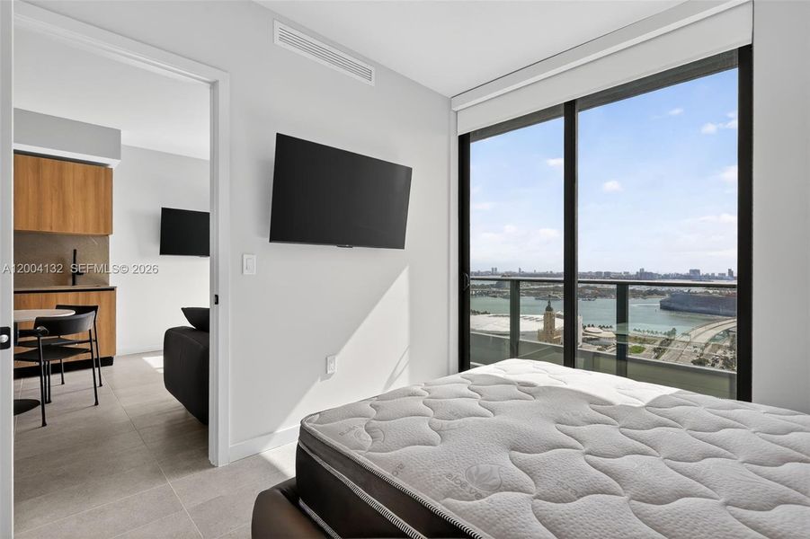 Furnished interior view inside a new home in , Miami (Image 10).