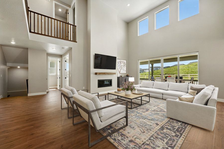 Furnished interior view inside a new home in Hillside at Crystal Valley Destination Collection, Castle Rock (Image 5).