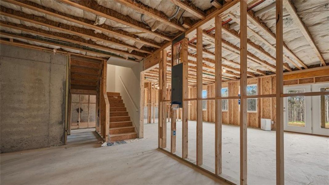 In-progress construction of a new home in The Gates at Pates Creek, Hampton, GA (Image 37).