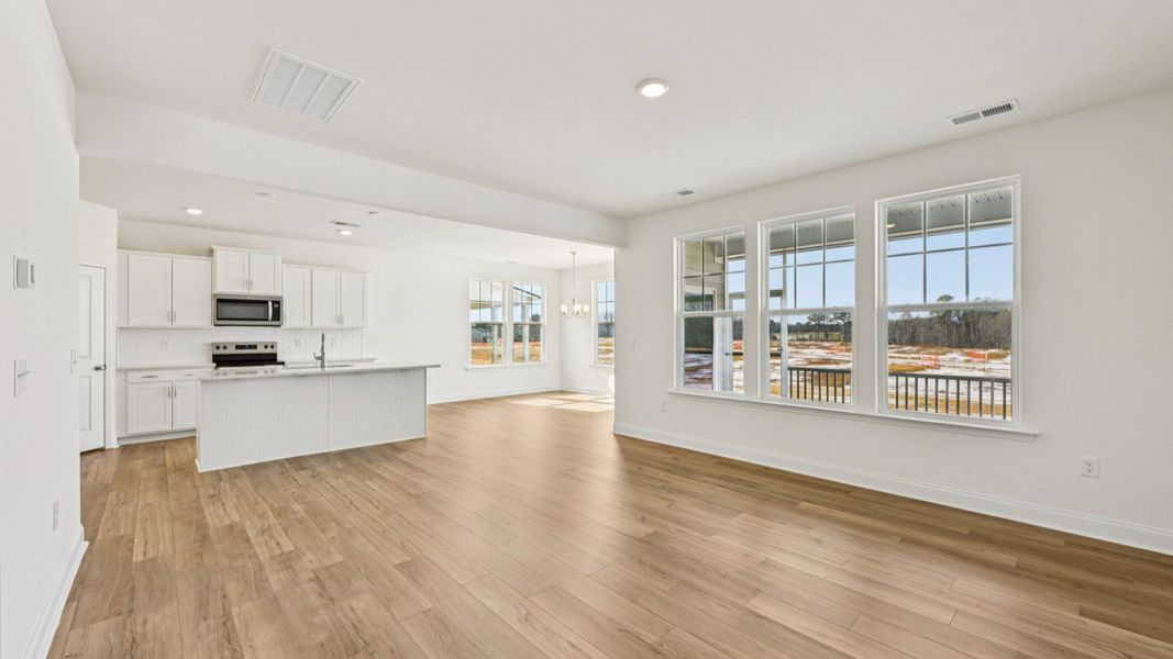 Representative furnished interior of a home built from the Merlot by DRB Homes in Station Pointe, Angier (Image 12).
