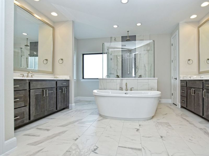 Representative furnished interior of a home built from the Madera II by Giddens Homes in Scofield Farms Estates, Georgetown (Image 170).