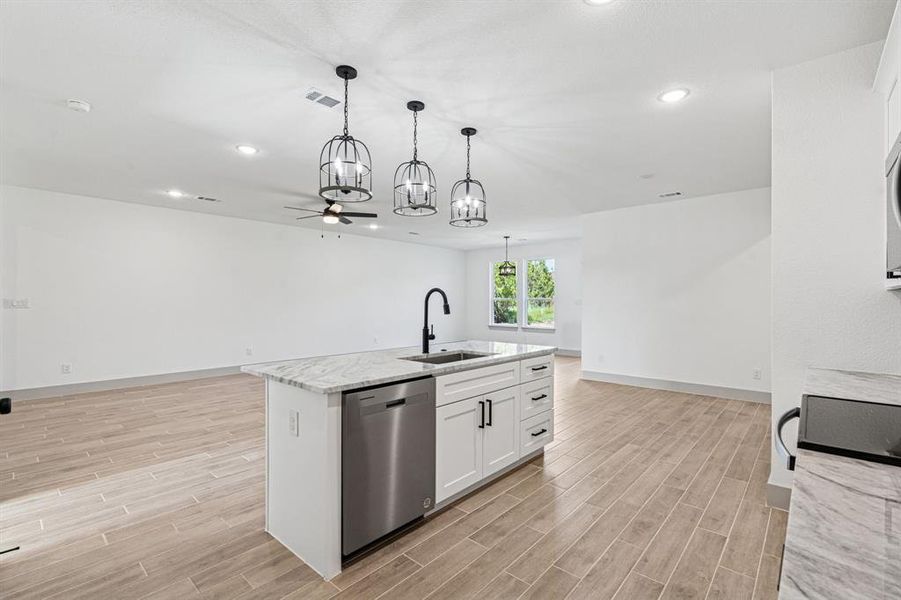Furnished interior view inside a new home in , Granbury (Image 10).